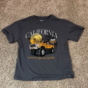 Hybrid Apparel Charcoal Tee with California Truck Graphic